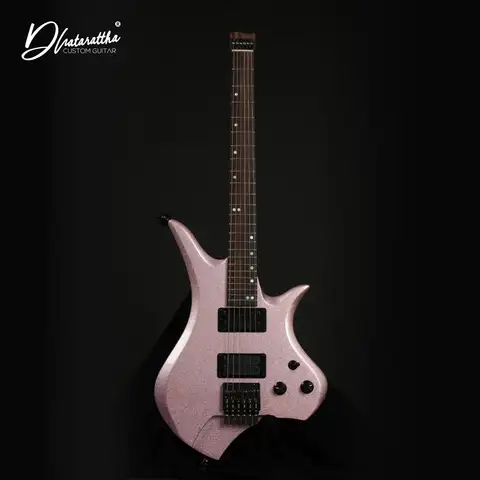 धतरथ फीक्सिंगयुन 6-स्ट्रिंग हेडलेस पोर्टेबल इलेक्ट्रिक गिटार top 8 best sales नेतृत्वहीन - №6