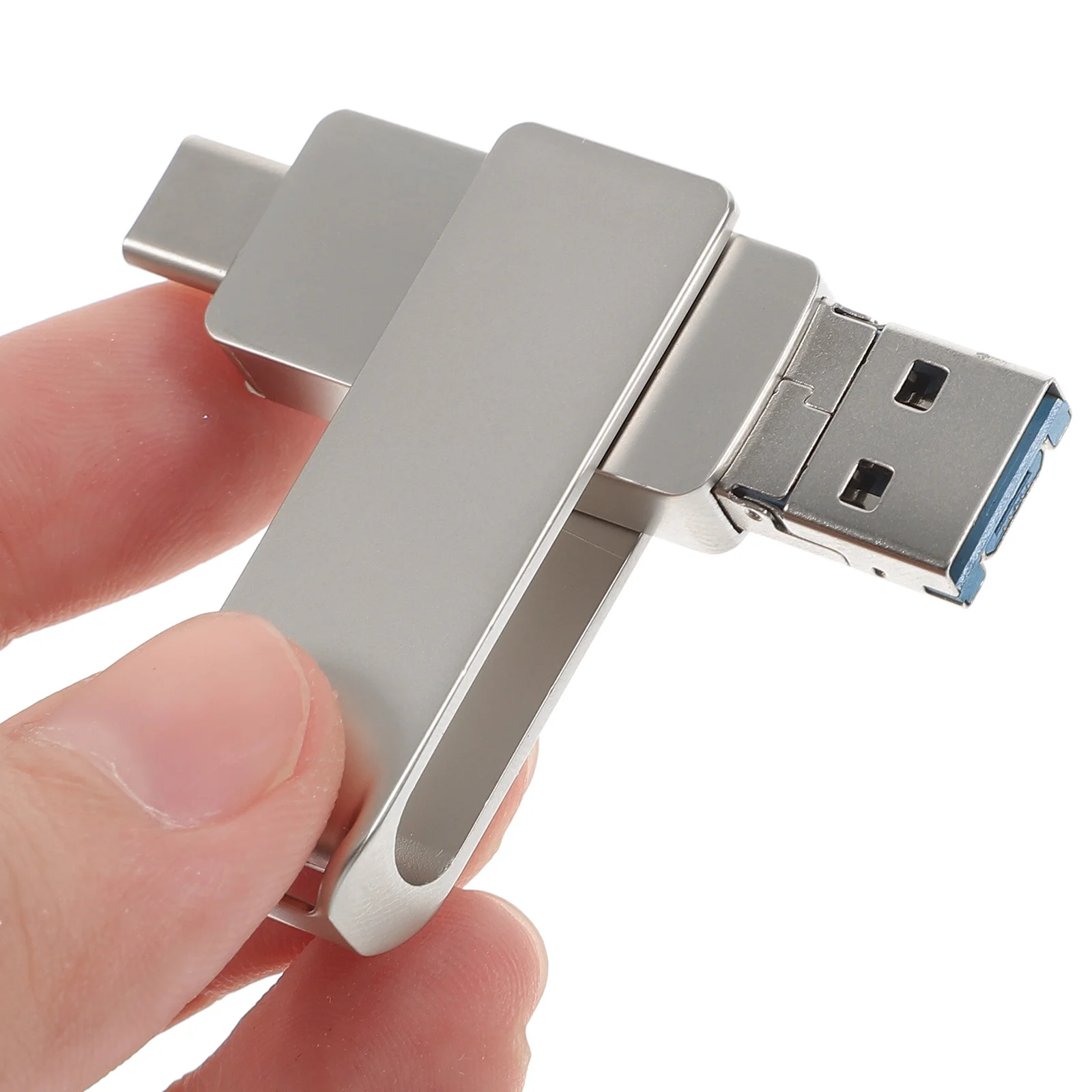 16Gb Type-16G metalen flashdrive Legering Hoge snelheid U USB-schijfschijf voor smartphone-laptop Zilver