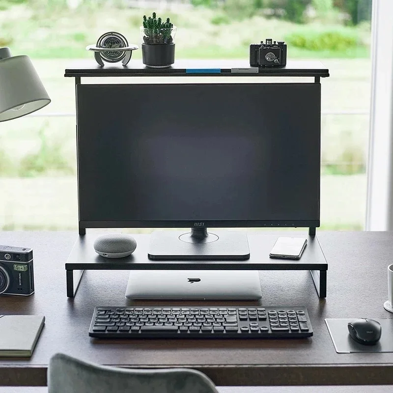 Computer Monitor Height Stand Modern Office Desktop Storage Holders Height-adjustable Storage Racks Bedroom Organization Shelf