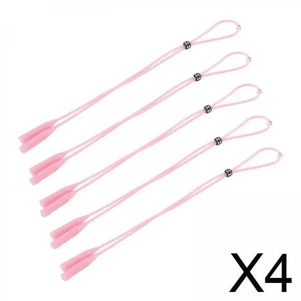 

Ремешок для очков, регулируемый силиконовый фиксатор, противоскользящий шейный ремешок для очков, аксессуары для очков, подходит для взрослых и детей