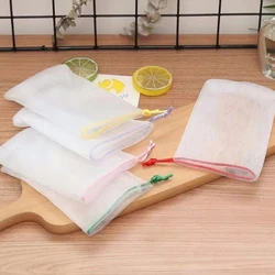 10Pcs Mesh Soap Bag Saver Pouch Bar Soap Exfoliating Mesh Bags For Shower Bubble Foam Net Pocket Color Random