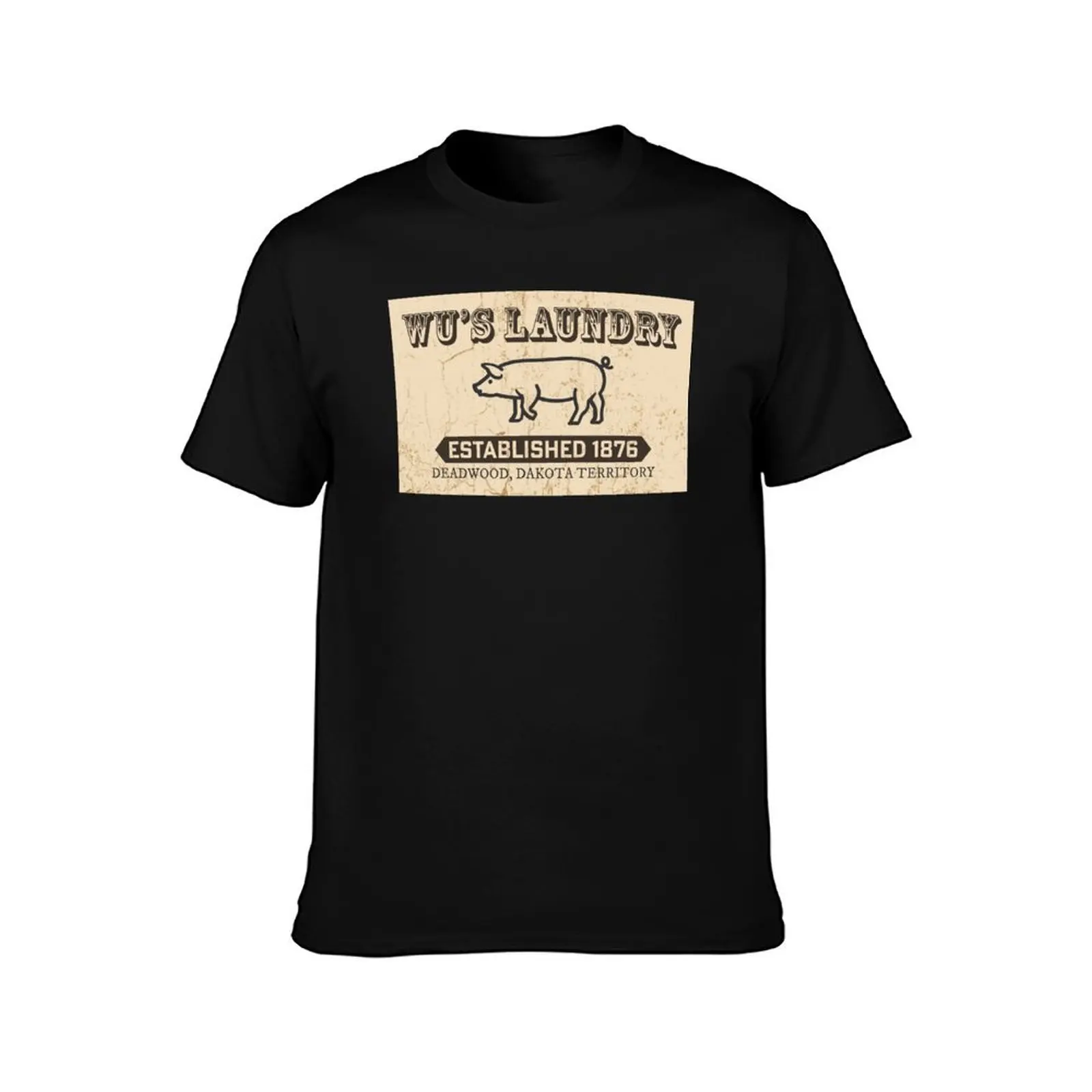 Deadwood - Wu's Laundry T-Shirt Sports Casual Breathable Tee Shirt T-Shirt