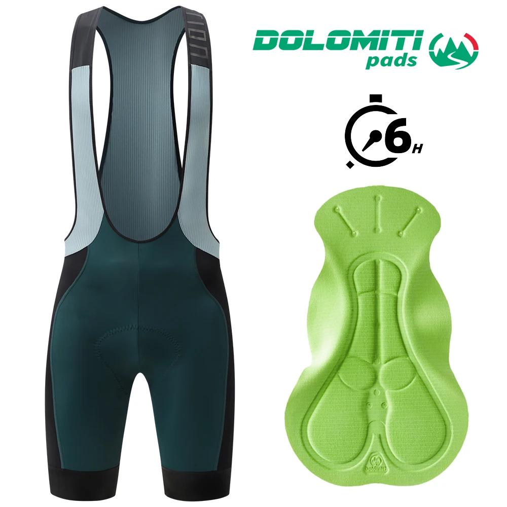 RION Fietsen Bib Shorts Mannen Mountainbike MTB Gewatteerde Panty Fietskleding Pro Mannelijke Slabbetjes Dolomiti 8H Lange afstand Wegrijden