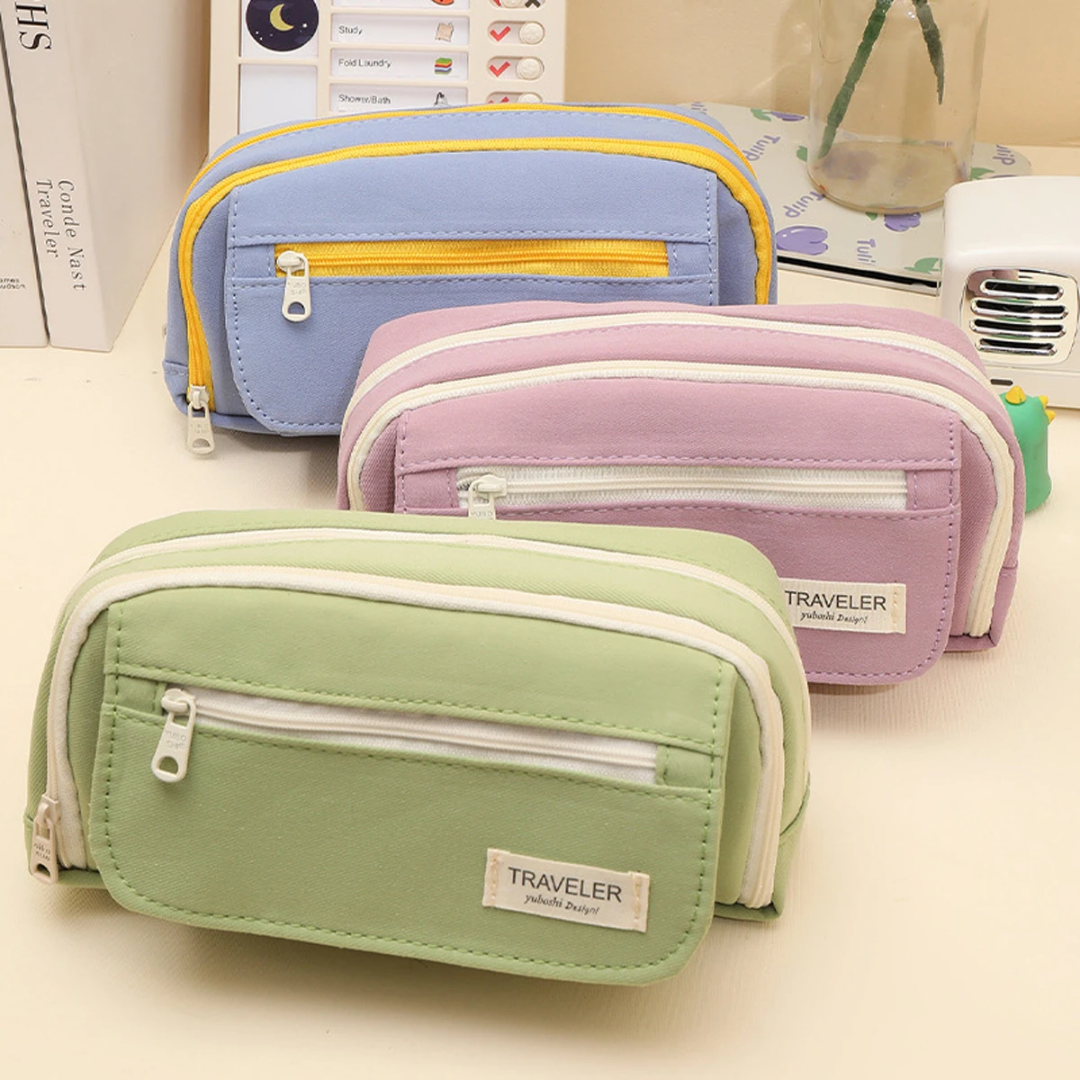 Kawaii 5-layer Pencil Case Multi-functional Pen Box Student Multi-layer Storage Bag School Office Supplies Stationery