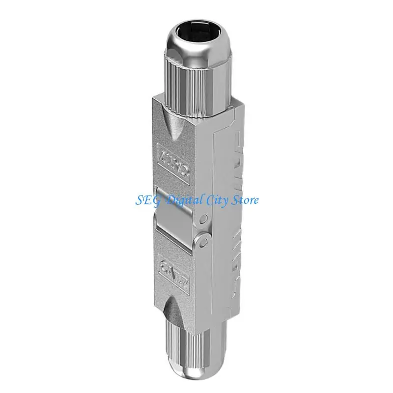 U75B Shielded Tool Less RJ45 Coupler For Cat7 Ethernet Extension Metal Shell