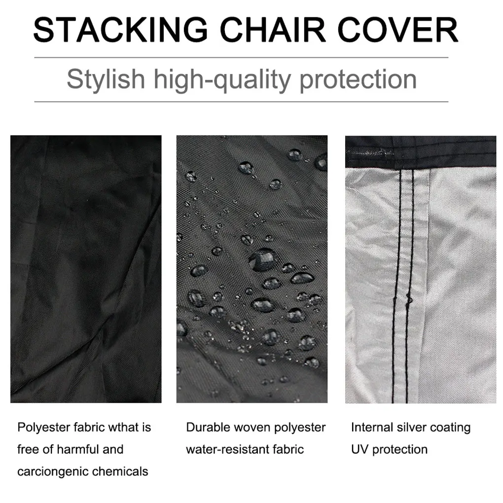 Stackable Chair Covers For Outdoor Furniture Stacking Chairs Dust And Dirt Outdoor Protection Cover