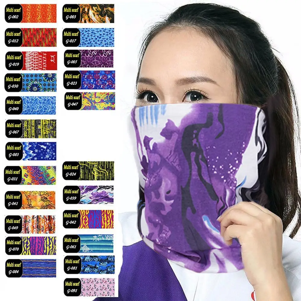 Men and Women Sports Accessories Protect Beanie Face Neck Turban Magic Tube Scarf Gaiter Tube Bandana Bib Headdress
