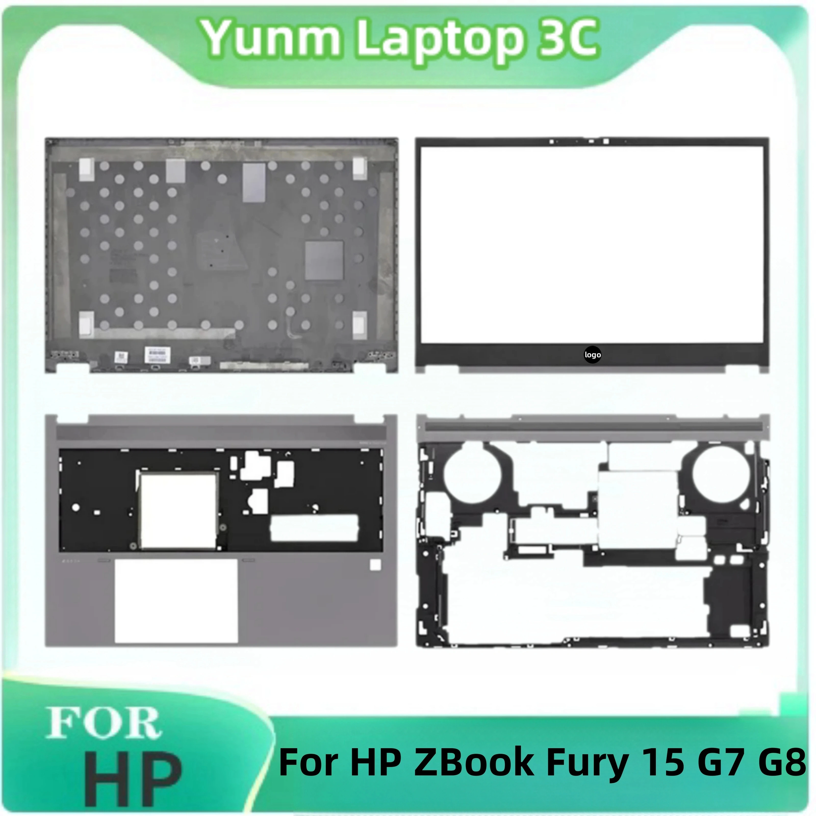 

Для HP ZBook Fury 15 G7 G8 новый ЖК-монитор для ноутбука, задняя крышка, передняя панель, подставка для рук, нижняя часть корпуса, верхняя верхняя часть корпуса, серый M17069-001