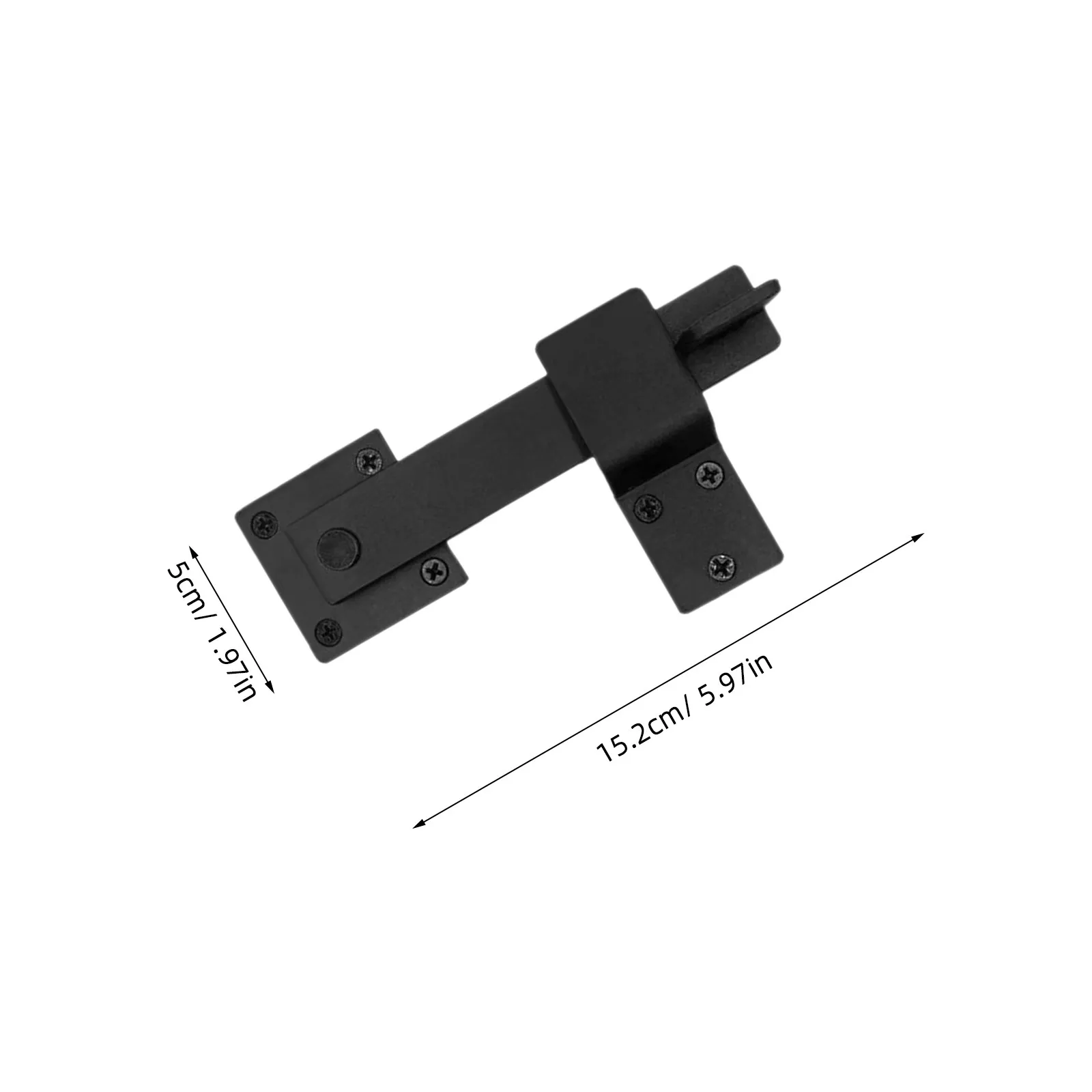 1Set Heavy Duty Wrought Iron Barn Door Latch 180 Degree Rotating Lock for Sliding Doors Garden Gates Interior Exterior Use