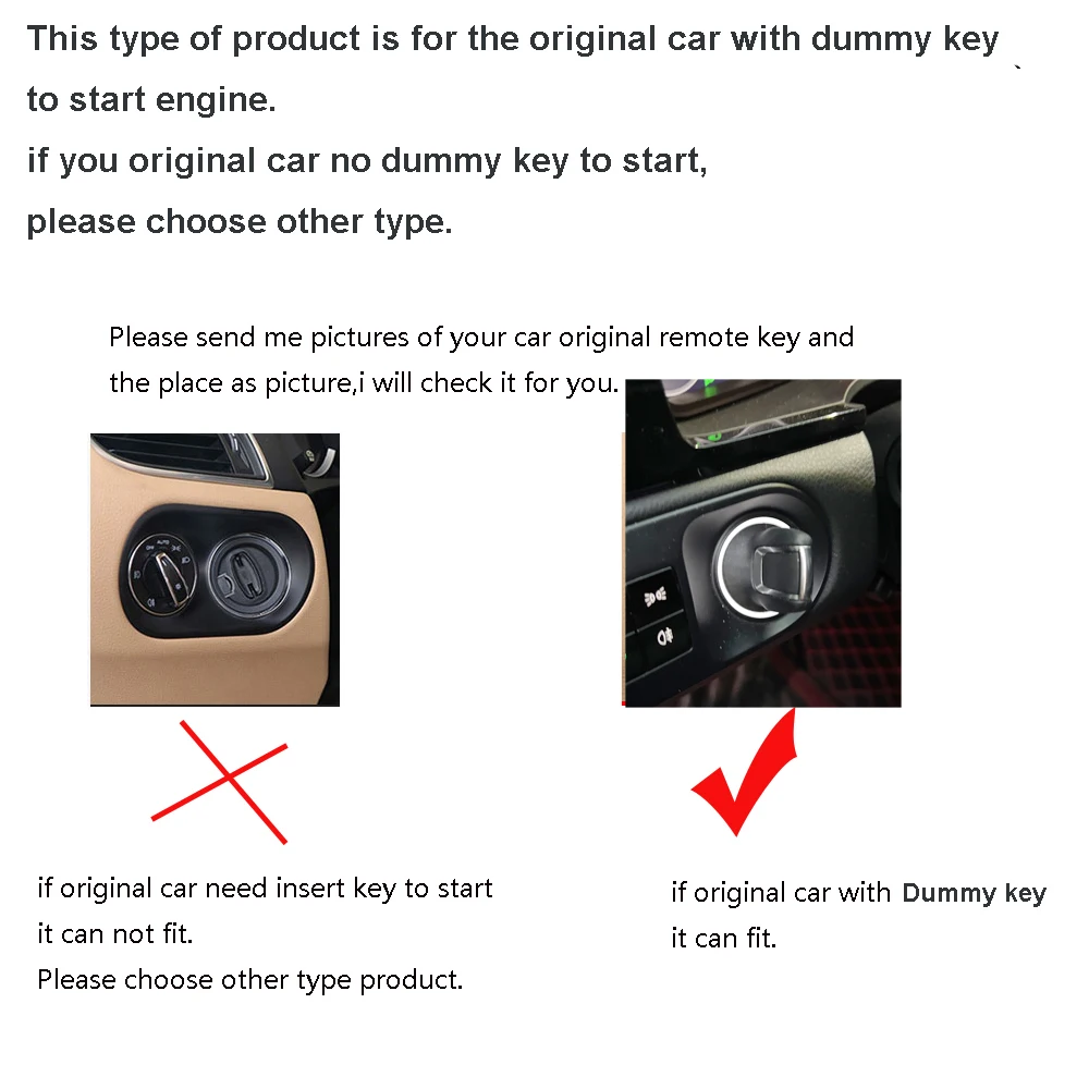 For 2019-2022 Porsche Cayenne Panemera With Original Dummy Key Start Upgrade Remote Start System PKE Keyless GO Car Accessories