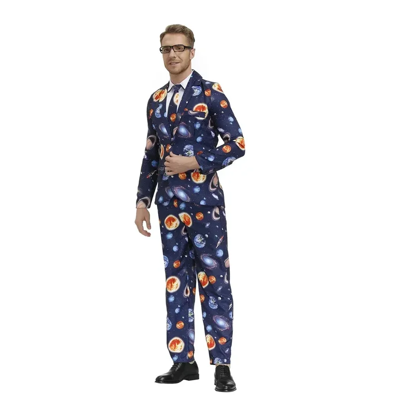 

Halloween Men 60s 70s Retro Hippie Peace and Love Cosplay Costume Flower Power Disco Carnival Party Suit Coat T Shirt Pant Tie