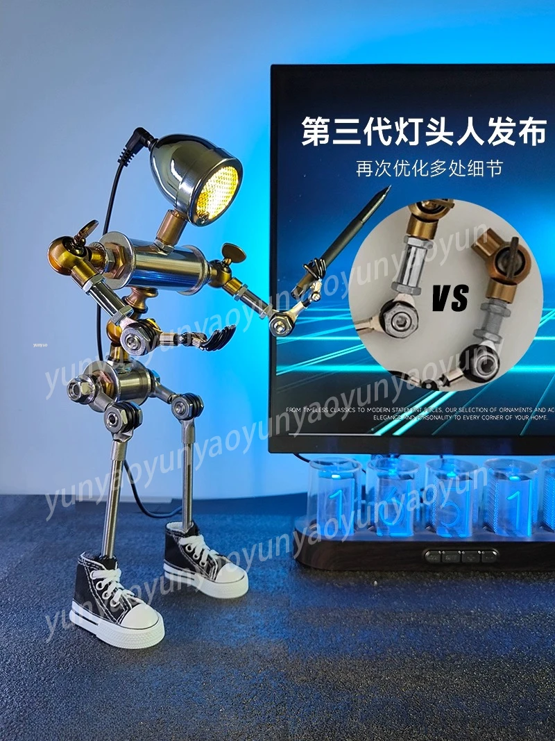 Cyberpunk Ambient Light Figure - Boys Birthday Gift, E-sports Room & Computer Desktop Decor