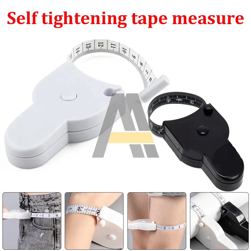 

150cm Body Measuring Tape Automatic Telescopic Measuring Tape for Body Measurement & Weight Loss Tailor Sewing Craft Cloth Tape