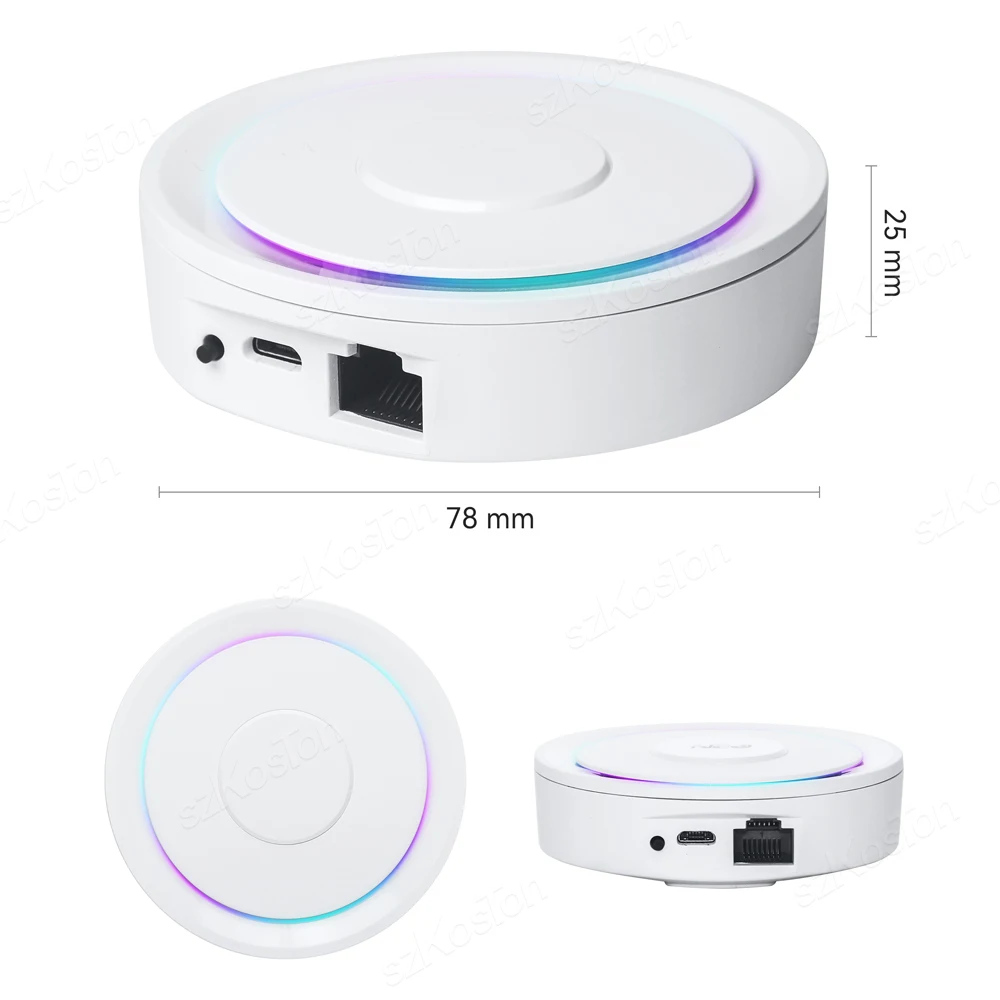 Tuya Zigequation-airies de passerelle filaire intelligent RJ45, commande vocale, fonctionne avec Alexa Google Home Assistant Smart Life App