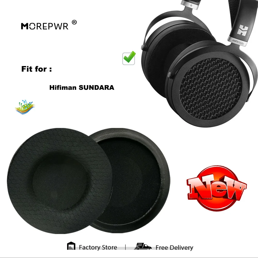 Replacement Ear Pads for Hifiman SUNDARA Headset Parts Leather Cushion Velvet Earmuff Earphone Sleeve Cover