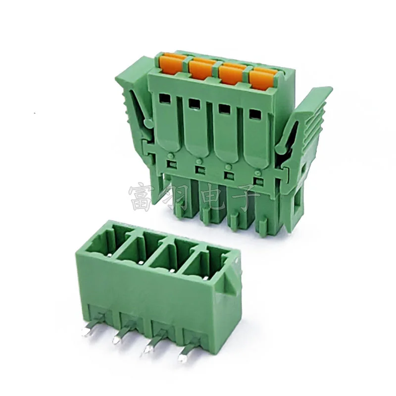 10Pairs KF2EDGKNG/VG/RG-3.5/3 Spring Plug-In PCB Terminal Blocks FMC1.5 Compact Sleeve with Curved Pin