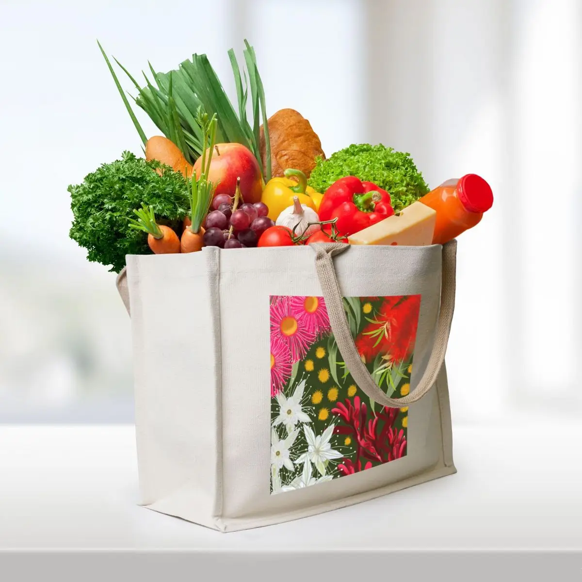 Jackie Austalian Native Flora Artwork Tote Bag canvas tote bags female bag Women's shopping bag