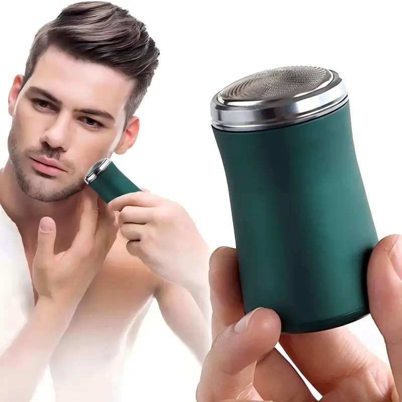 

Mini portable men's electric body hair trimmer - dual-purpose dry and wet beard and mustache razor - ceramic blade