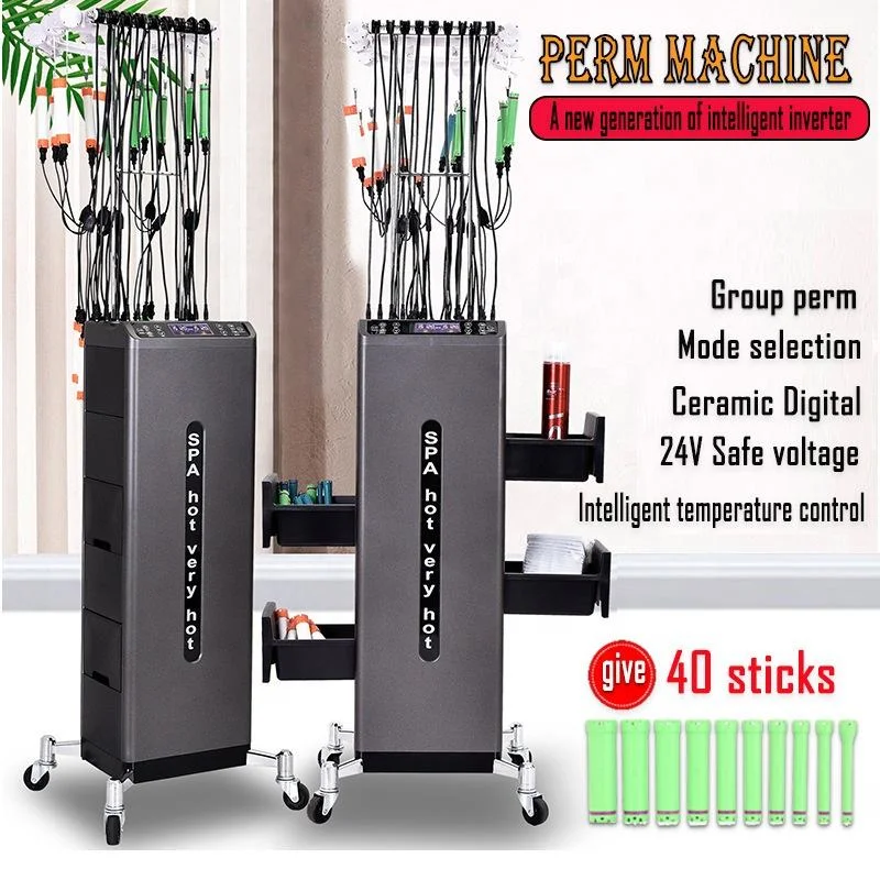 High Grade Digital Hair Styling Perming Machine, LCD Display, Temperature Control, Curling Perm Machine, 2 Drawers