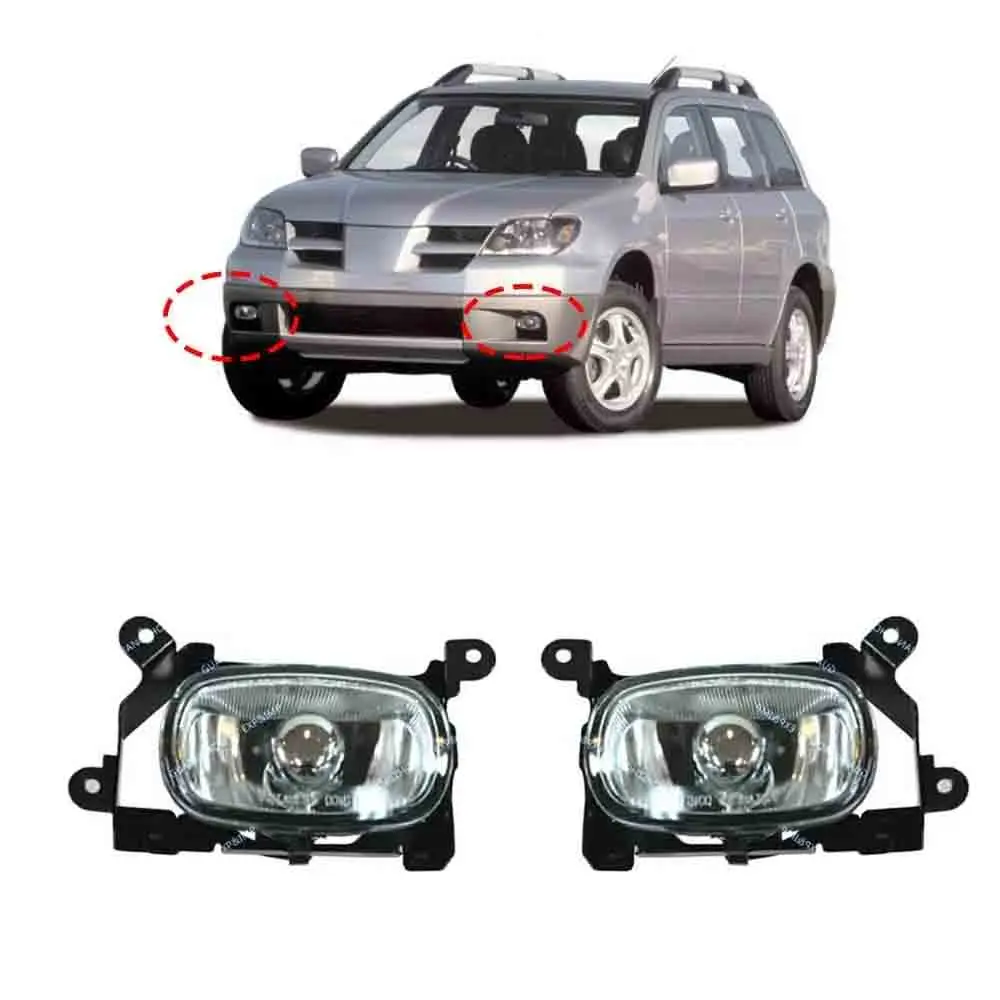 1 Piece 2003-2006 Front Lamps for Outlander CU Fog Lamp for Airtrek Mn133369 Warning Lights for Airtrek First Generation L OR R