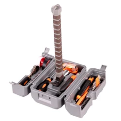 Portable Multifunctional Hammer Tools Set,Storage Box,Spanner,Wrench,Screwdriver, Pliers, Flashlight Hand Tools,Home Repair Tool