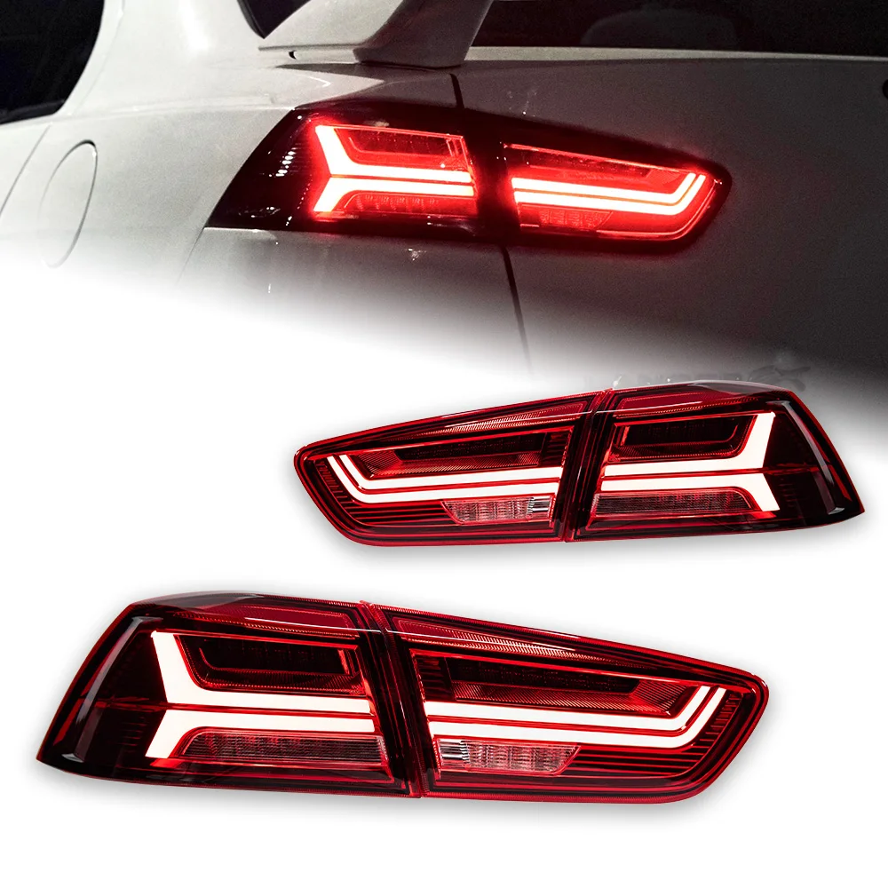 

Car Lights for Mitsubishi Lancer 2009-2018 LED Tail Lamp Red DRL Rear Stop Brake Light New 12V Automotive Accessory