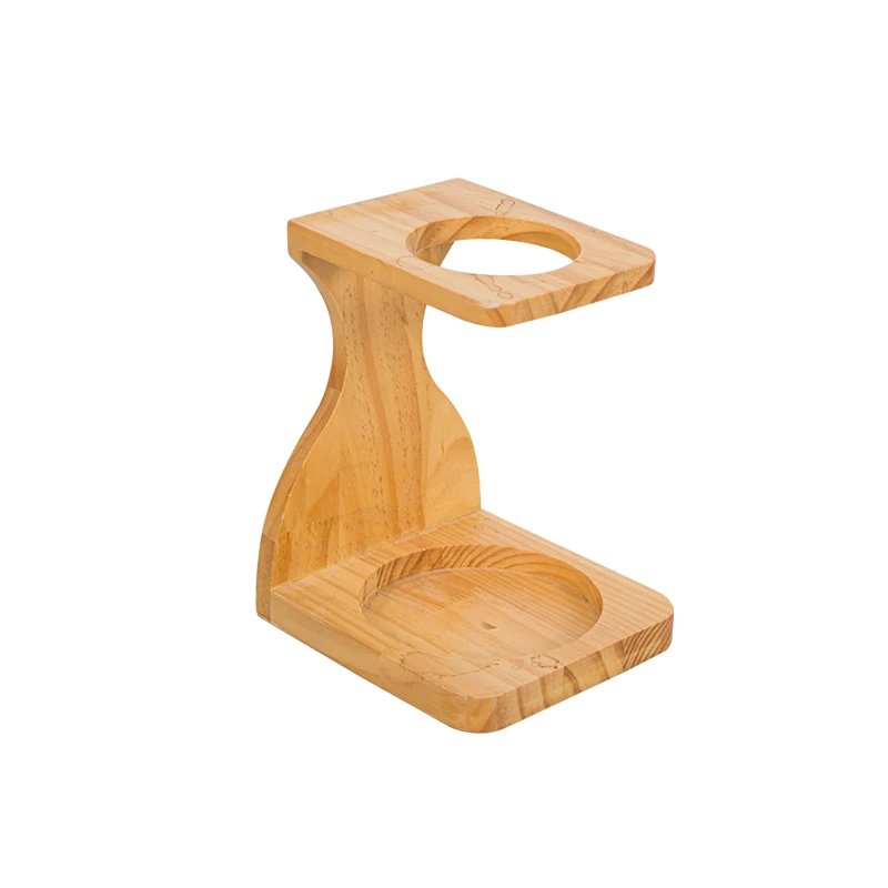 hot saltHot Selling Wood Cone Coffee Filter Paper Storage Container Stand  Wooden with  Filter Paper Holder