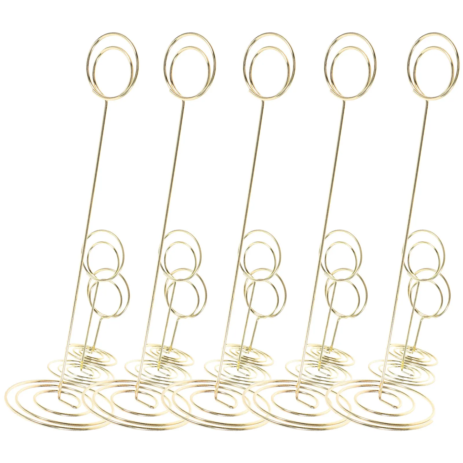15Pcs Metal Table Number Holders Photo Clip Card Holder Desk Memo Clips Wedding Place Card Stands Desk Memo Clip
