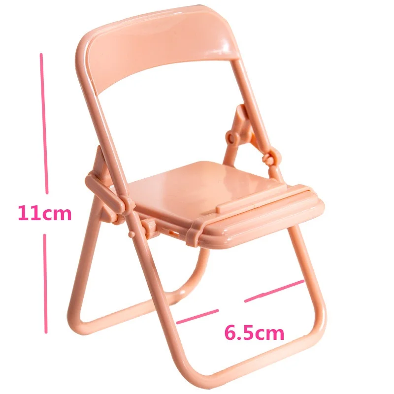 Soporte plegable multifuncional para teléfono móvil, Base de escritorio de dibujos animados, decoración de silla de caramelo, soporte perezoso para IPhone, Samsung, Huawei