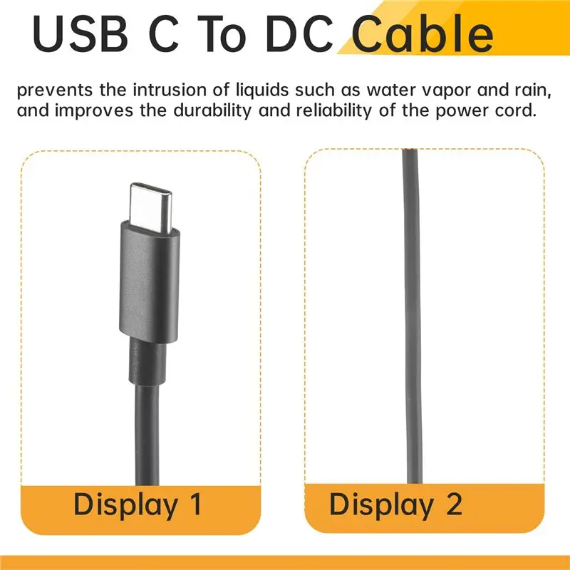 For Starlink Space-X Mini USB C To DC Cable Overload Short Circuit Protection MINI Type-C To DC Cable