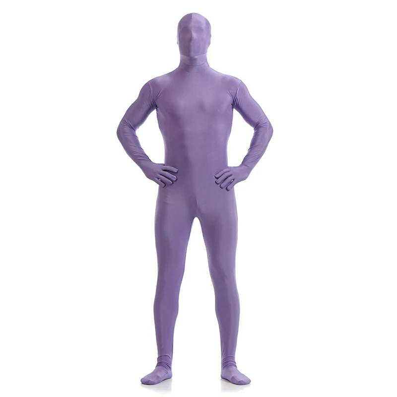 Ainclu Kid Volwassen Spandex Zentai Halloween Carnaval Themafeest Cosplay Kostuum Full Body Back Rits Stretchy Strakke Pak