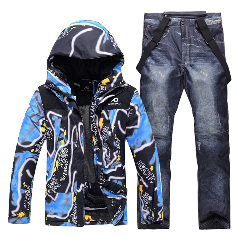 Men s Snow Suit Wear, Snow Wear Suit Sets, Snowboarding Suit Clothes, Ski Jacket and Pant Sets, Snowboard Sport Suit, Male Suit