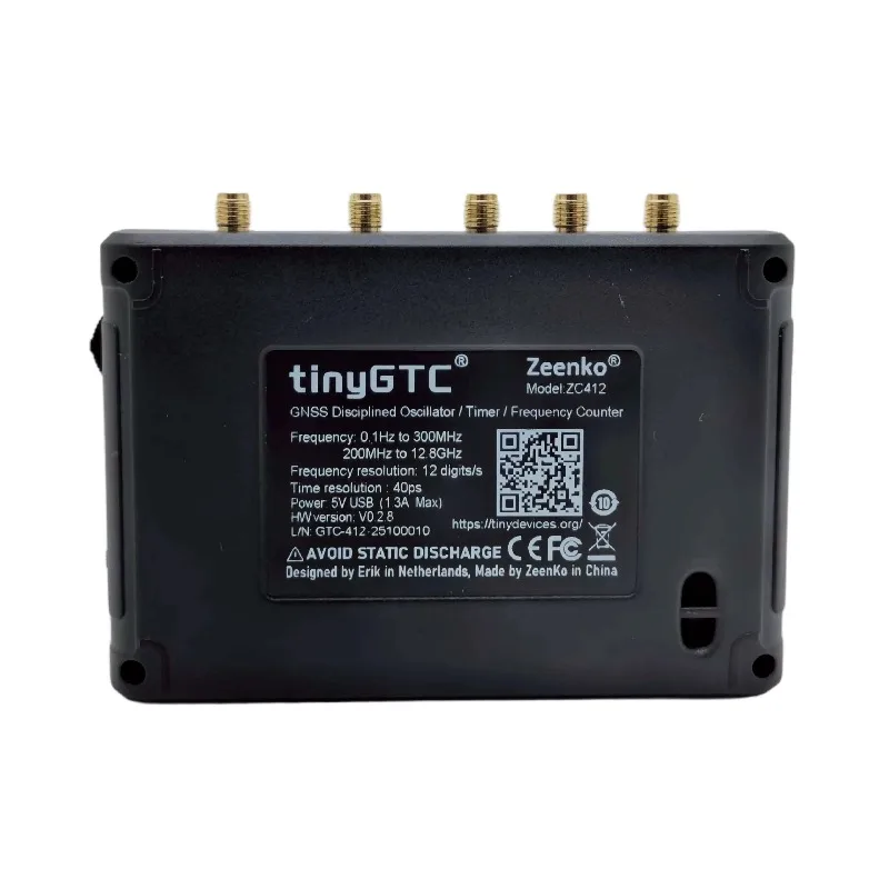 New TinyGTC ZC412 12GHz Frequency Counterdual Timer/Counter Built-in GPSDO
