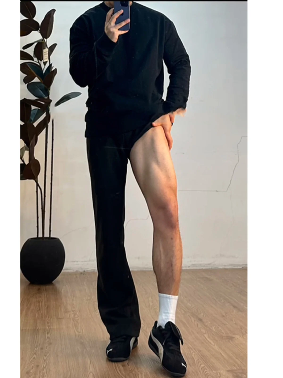 

Мужские брюки Bla Slim Fit: осенне-весенние, с высокой талией, прямые, костюмные, струящиеся, с эластичным поясом, модные, молодежные