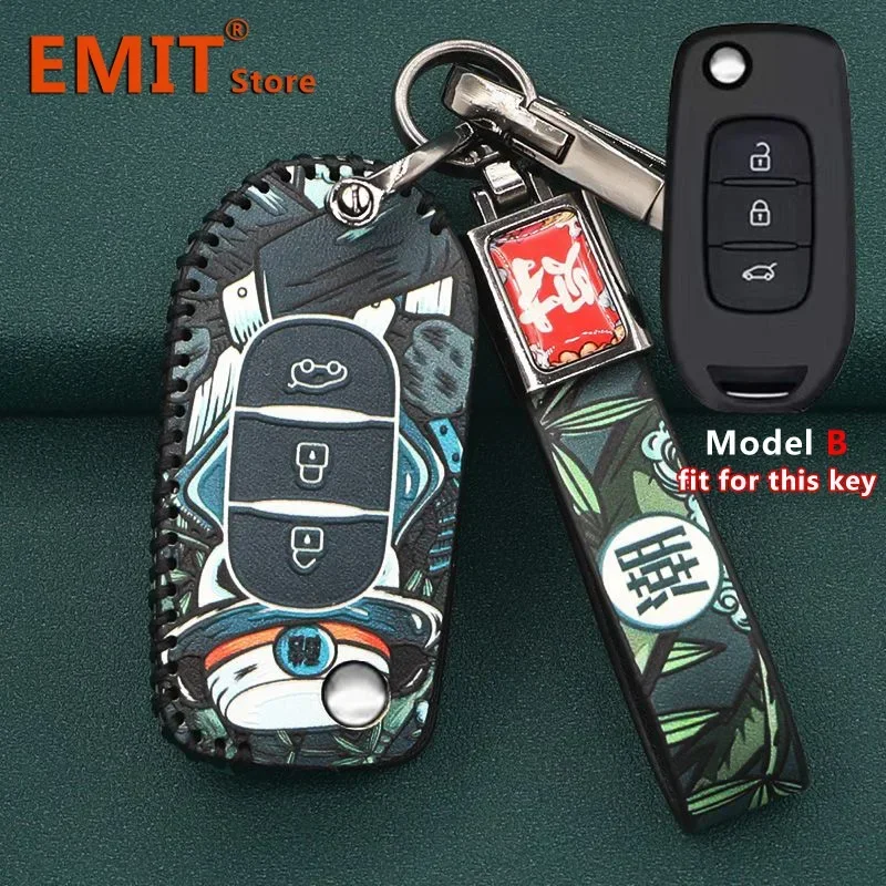 Key Fob Case Cover for Renault Austral Kadjar Clio Megane 2 3 Captur Arkana Koleos Zoe Scenic Dacia Sandero Duster Logan Jogger