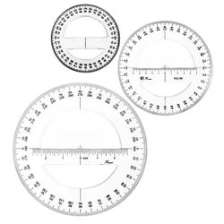 Lo Iatest portatile diametro 10-20CM plastica 360 metri goniometro righello braccio oscillante, per materiale scolastico per ufficio