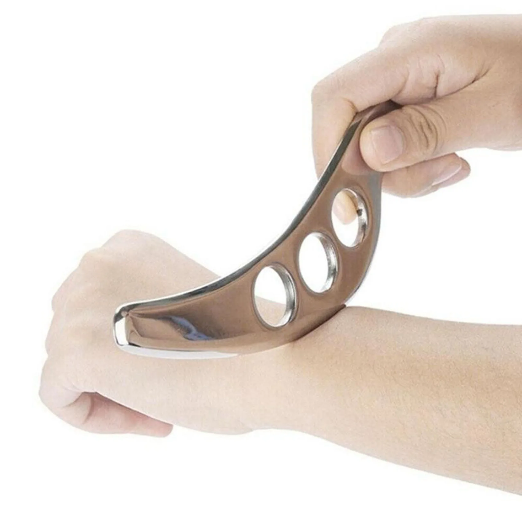 Aço inoxidável Gua Sha Plate Massager Tool, Raspador, Fisioterapia, Músculo solto, Meridian Massage Machine, Spa Board Tool