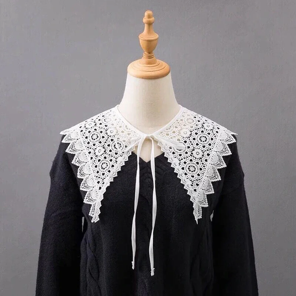 Lace Fake Collar Women Doll Collar Detachable Shirt Detachable Collars Butterfly Shirt Collar Necklace Shawl Collared 8 Styles