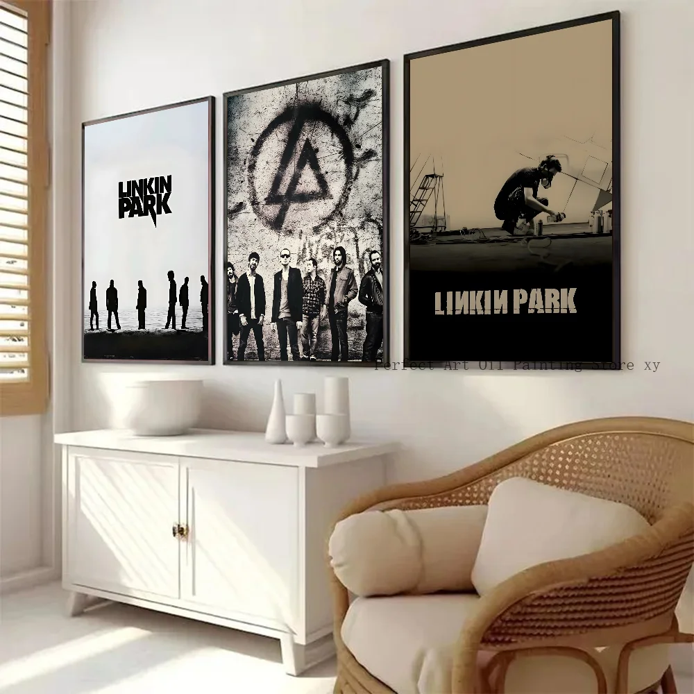 1 قطعة L-Linkin Park ملصق فني ذاتي اللصق مقاوم للماء ورق ملصق مقهى بار غرفة جدار ديكور #2
