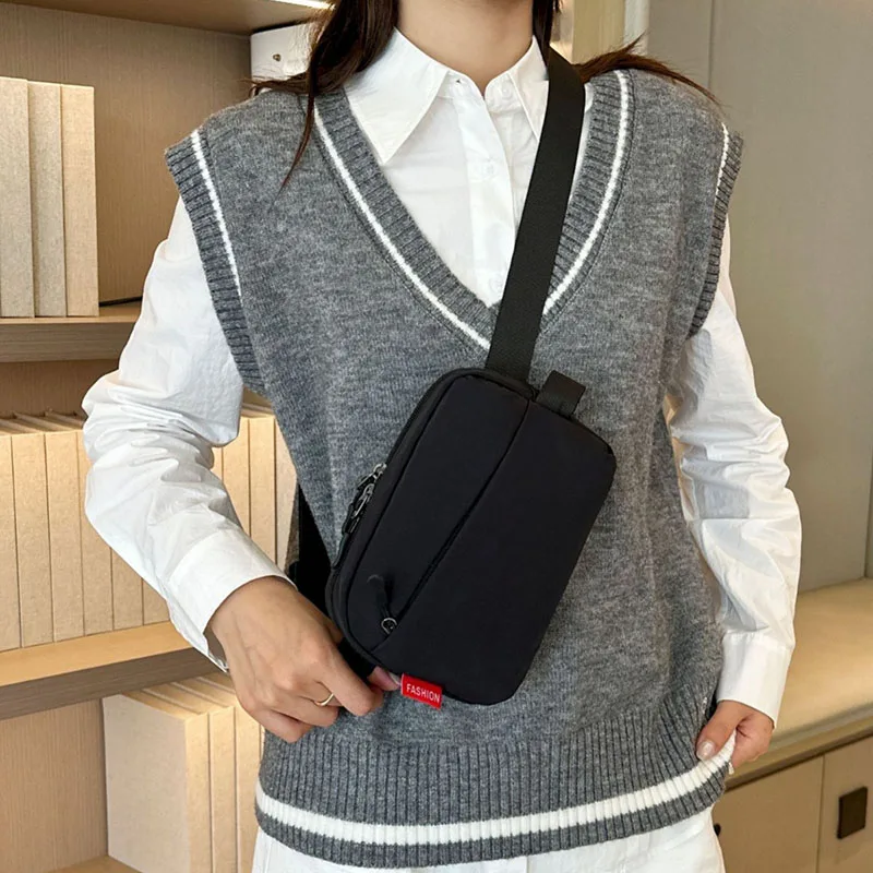 Neue Nylon-Brusttaschen, Bananentasche für Damen, Sling-Crossbody-Gürteltasche, Unisex-Hüfttasche, lässige Bauchtasche, hochwertige Gürteltasche – Detail 1