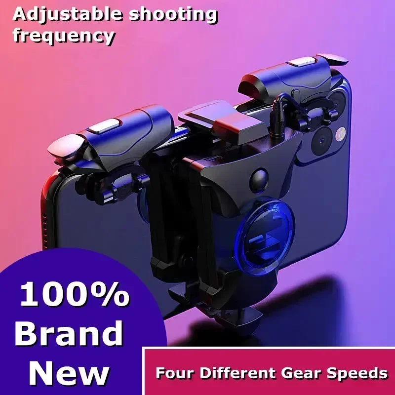 

JS30 Mobile Phone Gamepad Joystick Controller 4 Speed Adjustable L1 R1 ABS Shooting Key Button for IOS Android PUBG Game Trigger