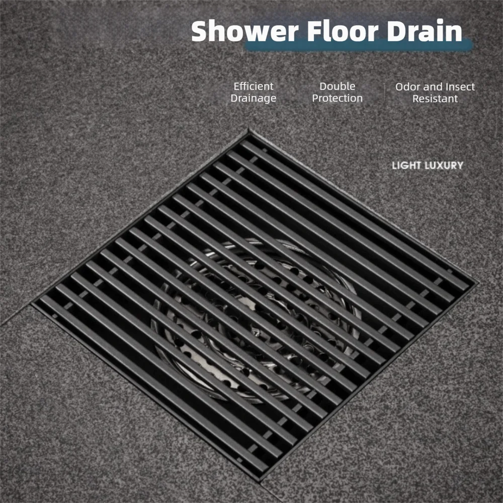 304 Stainless Steel Bathroom Floor Drain Insect-proof Sewer Deodorant Shower Drains Anti-odor Large Drainage Drain Filter