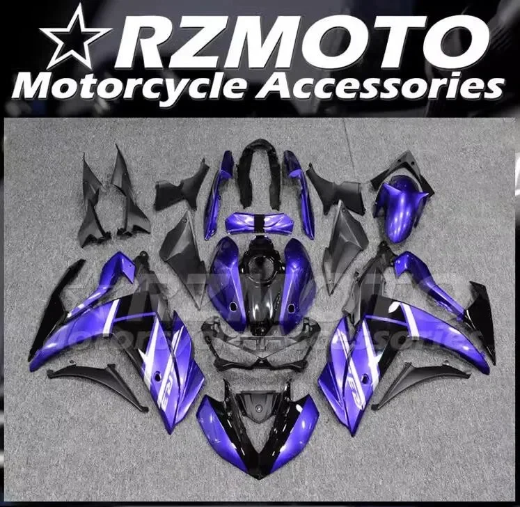 

4Gifts New ABS Fairings Kit Fit For YAMAHA YZF- R3 R25 15 16 17 18 2015 2016 2017 2018 Bodywork Set Custom Purple Black