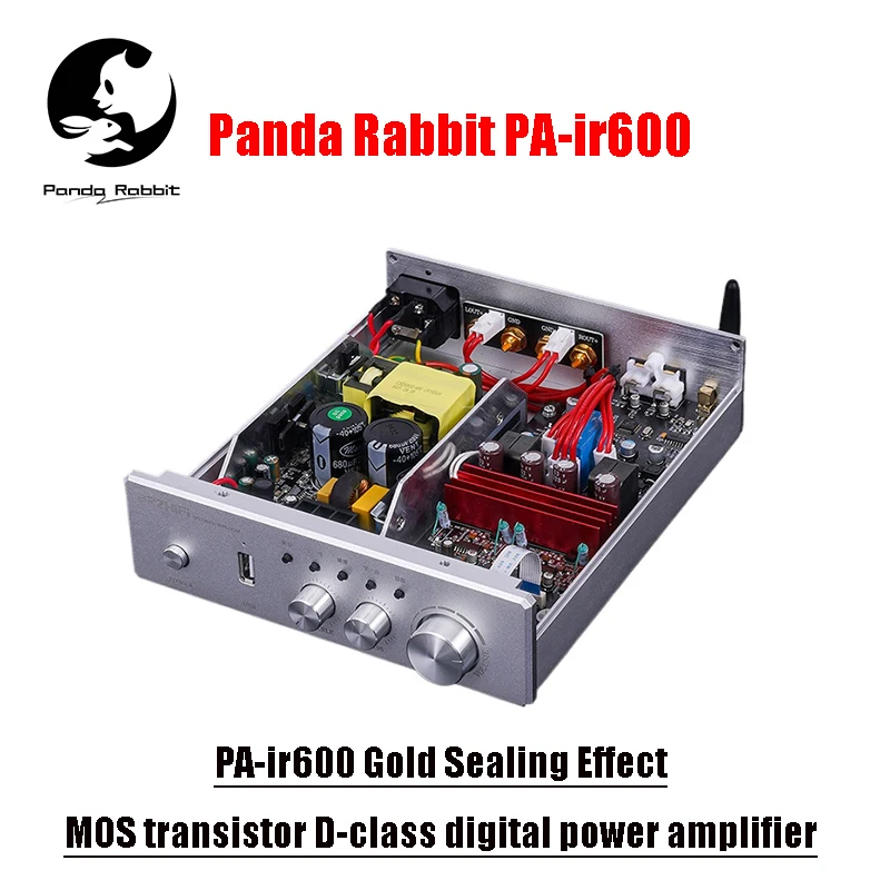 Panda Rabbit 2025PA-ir600 or scellé effet de champ MOS Tube classe D amplificateur numérique HiFi haute puissance usage domestique