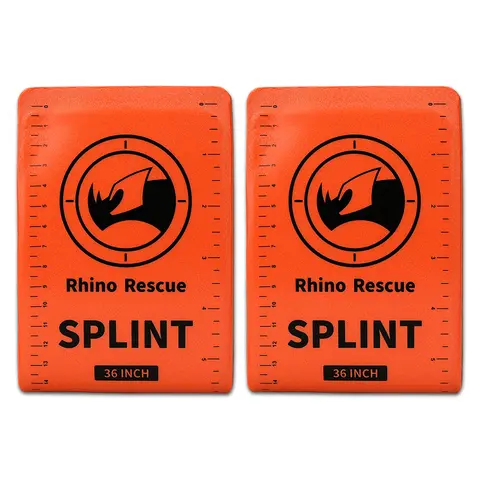 First Aid Splint-Lightweight Reusable Combat Splint, RHINO RESCUE First Aid Medical Splint For Bone Fracture Treatment