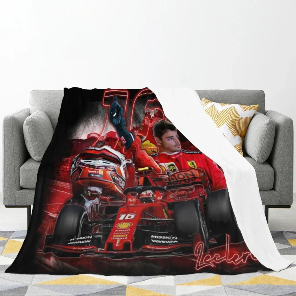 charles leclerc fan art Thin Blanket Fluffy Soft Bedroom Decor Sofa Blankets Comforter Home and Decoration Summer Blanket