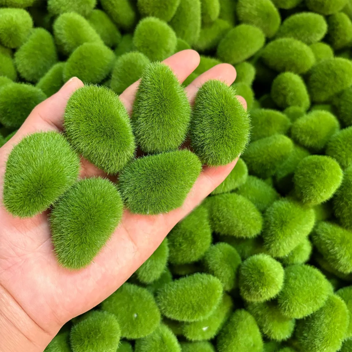 10 Pcs Simulation Moss Rock Ornaments Perfect For Flower Bouquet DIY Mini Garden Decor Aquarium Fish Tank Landscaping Decoration