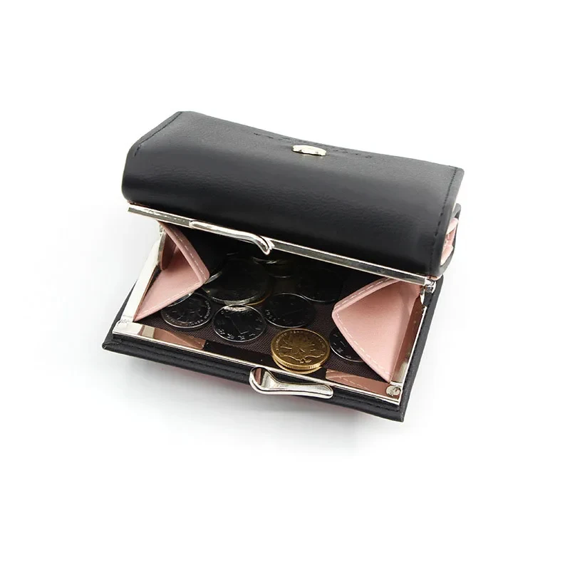 New Short Women Wallets Name Engraving ID Card Holder Cute Female Purses High Quality Simple Coin Pocket Girls Wallet view 4