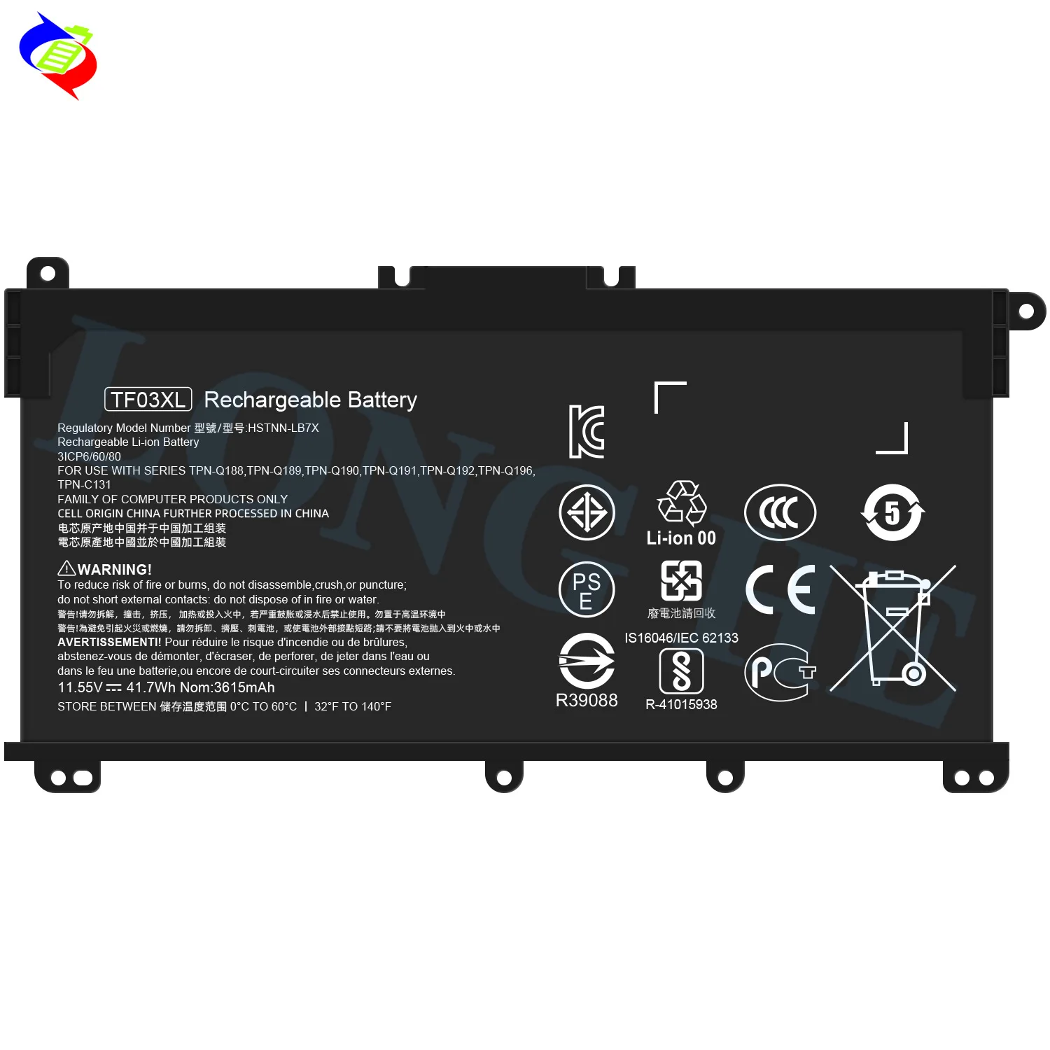 TF03XL Battery For HP Pavilion X360 14-BF 14-BK 14-CD 15-CC 15-DW 15-CK 15T-CS 17-AR Replacement +Free Tools