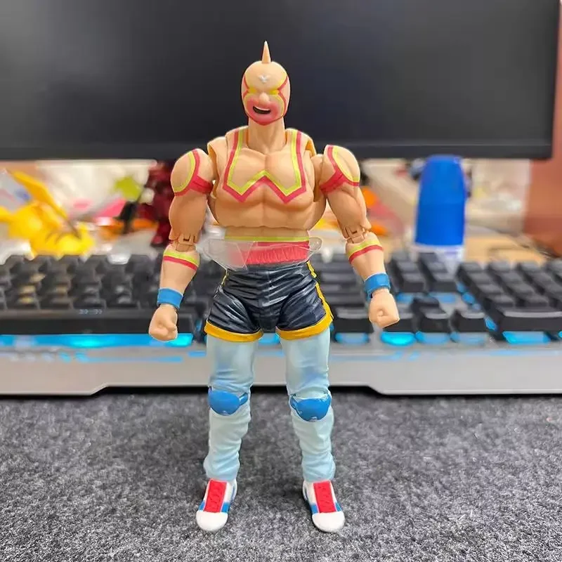 Genuine Bandai First Edition Sh F Muscle Man Fate Five Princes Super Phoenix Wrestler Action Figure Collection Model